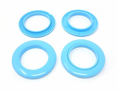 Ösen für Gardinen aus Kunststoff hellblau | Größe #12 (⌀ 39,5 mm)