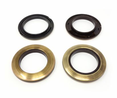 Ösen für Gardinen aus Kunststoff Größe #12 (⌀ 39,5 mm)  | braun 