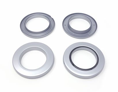 Ösen für Gardinen aus Kunststoff silber | Größe #12 (⌀ 39,5 mm)