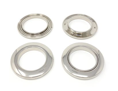 Ösen für Gardinen aus Kunststoff chrom | Größe #15 (⌀ 48 mm)