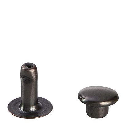 Hohlnieten  6 mm | schwarz 