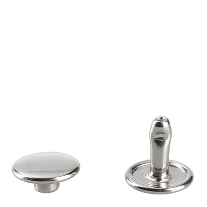 Hohlnieten Doppelkopf silber | 11 mm