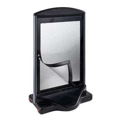 Kundenstopper ICON A1 Outdoor, schwarz 
