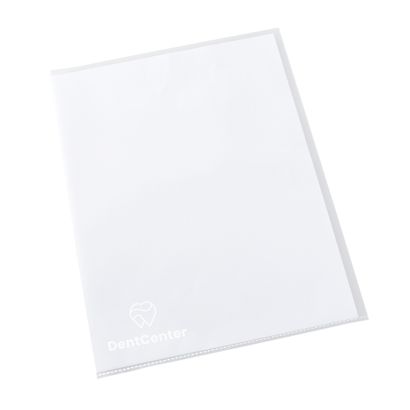 Sichthüllen A4 bedruckt Hart-PVC 1-farbig | Siebdruck | transparent | Hart-PVC | 150 µm | glatt