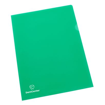 Sichthüllen A4 bedruckt PP 1-farbig | Siebdruck | grün | PP | 120 µm | genarbt