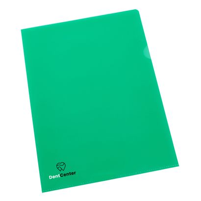 Sichthüllen A4 bedruckt PP 2-farbig | Siebdruck | grün | PP | 120 µm | genarbt