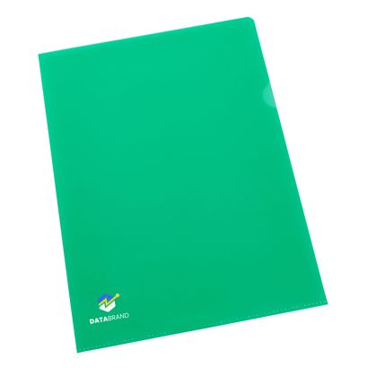Sichthüllen A4 bedruckt PP 3-farbig | Siebdruck | grün | PP | 120 µm | genarbt