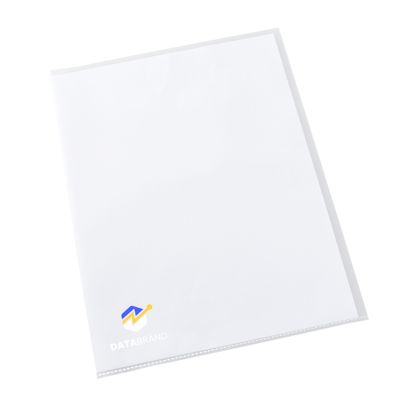 Sichthüllen A4 bedruckt PP 3-farbig | Siebdruck | transparent | PP | 120 µm | genarbt