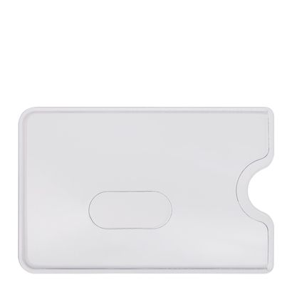 Kreditkartenhülle, Langlochausstanzung, transparent 