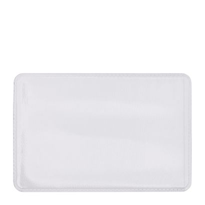Scheckkartenhülle, Weich-PVC, genarbt, transparent 