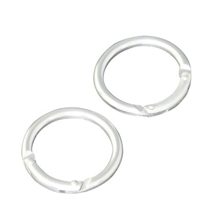 Karabinerhaken, rund, 38 mm, Aluminium, silber silber