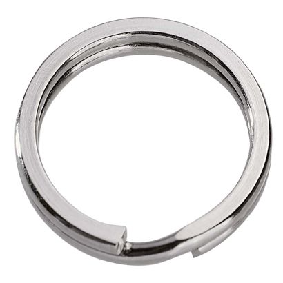 Schlüsselringe, vernickelt, flach 20 mm
