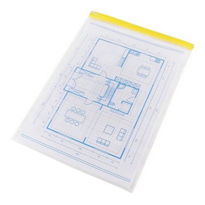 HELE Planschutztaschen, mit Gleitverschluss, transparent A1 