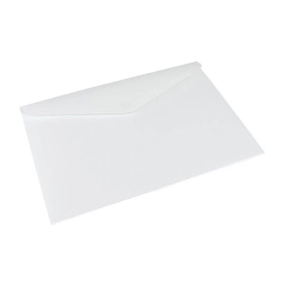 Dokumententasche A4, mit Klettverschluss, bis 135 Blatt, PP-Folie, weiß 