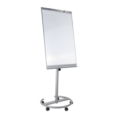 Flipchart mit Whiteboard, auf Rollen 