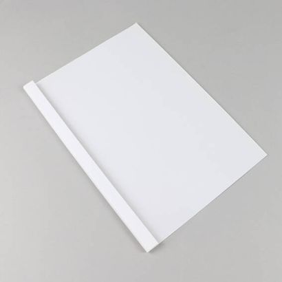 Thermobindemappe A4 mit Schlitz, Leinenkarton, 30 Blatt, weiß | 3 mm | 240 m
