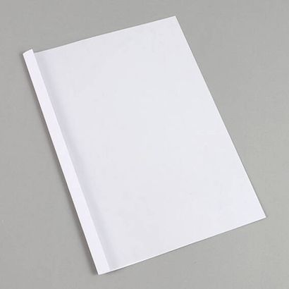 Thermobindemappe A4, Lederkarton, 15 Blatt, weiß  | 240 g/m² | 1.5 mm