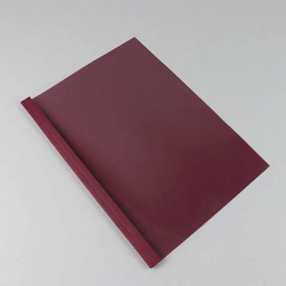Thermobindemappe A4, Lederkarton, 40 Blatt, bordeaux | 4 mm | 240 m