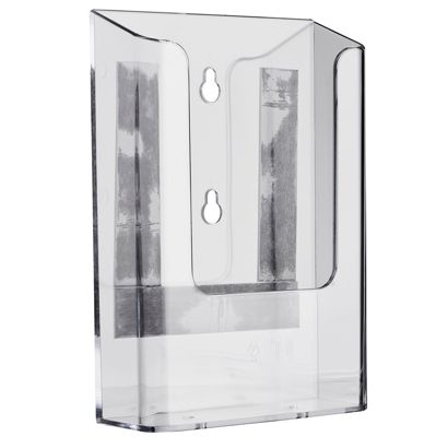 Wandprospekthalter magnetisch, Polystyrol, transparent PTXI, 1 x 1/3 A4 