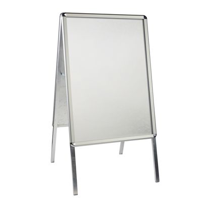 Kundenstopper A1 Outdoor SOLID-STOP 25 mm | Rondo  | silber 