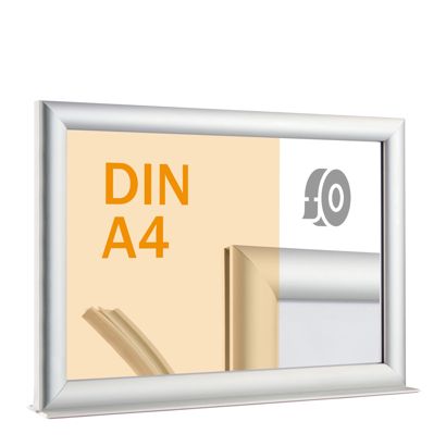 Info Topper aus Aluminium A4  | Querformat 