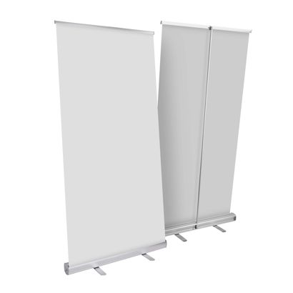 Roll Up Standard, ohne Druck, 200 x 100 cm | silber 