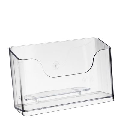 Prospekthalter, Polystyrol, transparent PTXE 1 x Querformat | A6