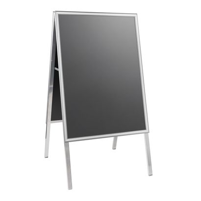 Kundenstopper A1 AIR-STOP, 25 mm Profil Gehrung | silber