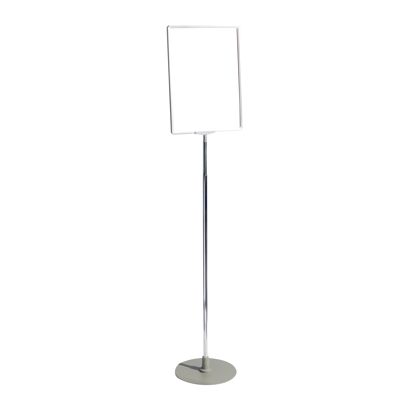 Plakatständer höhenverstellbar, A3, silber 