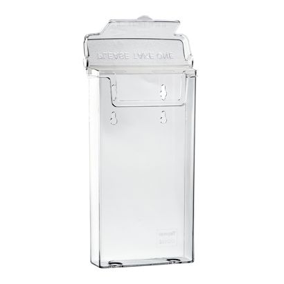 Prospektbox wetterfest mit Deckel, Polystyrol, transparent, robust, Taymar 1/3 A4