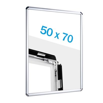 Klapprahmen B2 Standard silber  | 25 mm | Rondo 