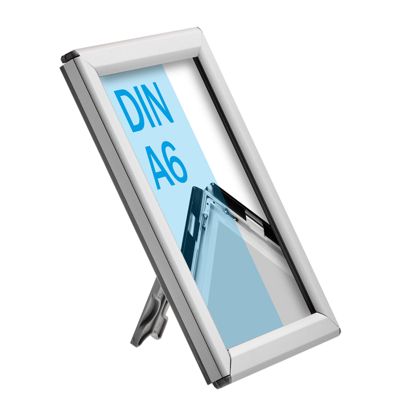 Klapprahmen A6 Opti Frame, mit Rückenstütze silber