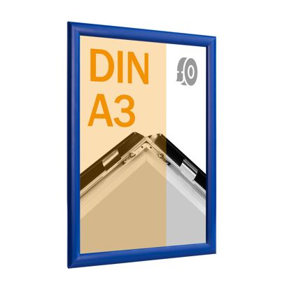 Klapprahmen A3, selbstklebend blau | Gehrung