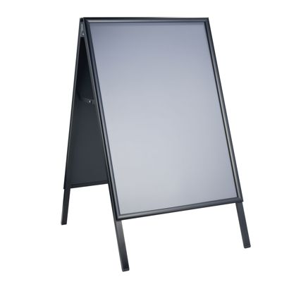 Kundenstopper A1 AIR-STOP, 25 mm Profil schwarz  | Gehrung 