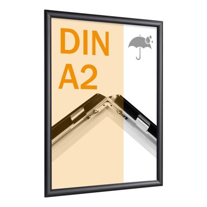 Klapprahmen A2 wetterfest schwarz
