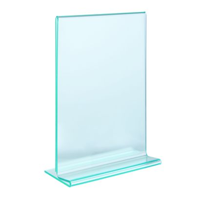 T-Aufsteller, PMMA (Acryl), transparent-grün A6