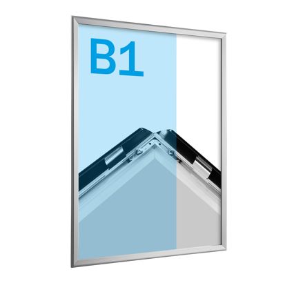 Klapprahmen B1 Standard silber | 32 mm | Gehrung