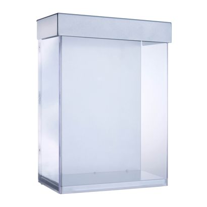 Flyerbox outdoor mit Deckel, extra tief, Indisplay Shieldbox, extrem robust A4