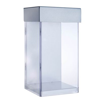 Flyerbox outdoor mit Deckel, extra tief, Indisplay Shieldbox, extrem robust 1/3 A4