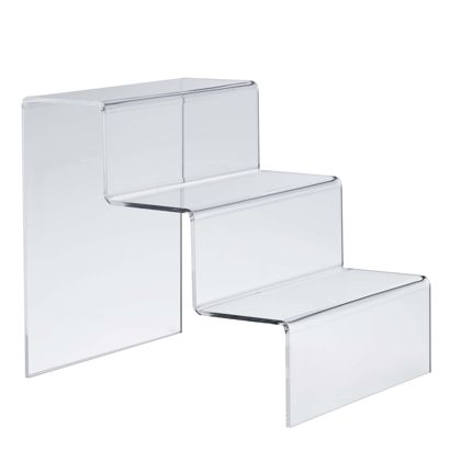 Deko Treppe, Acryl transparent | 220 x 250 x 273 mm | 3-stufig