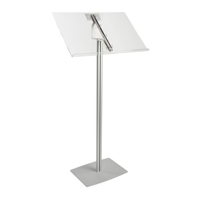 Menüständer mit Ringbuchhalter, 2 x A4, silber 