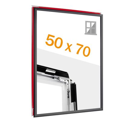 Klapprahmen B2, Fenster, 25 mm, Gehrung, schwarz schwarz