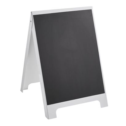 Kundenstopper PS-STOP 50,8 x 80 cm, mit Kreidetafel, weiß 