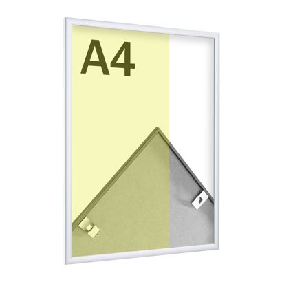 Alu-Bilderrahmen, Styrol klar A4 21 x 29,7 cm  | silber  | matt 