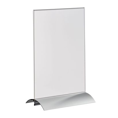 T-Aufsteller mit Aluminumklemmfuß Hochformat | A5