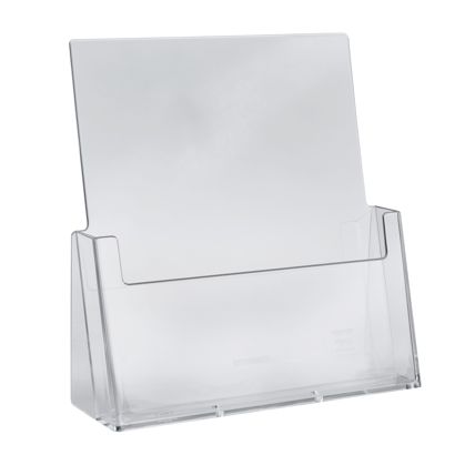 Prospekthalter, Polystyrol, Taymar 1 x A4  | Hochformat 