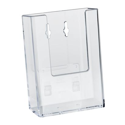 Prospekthalter Wand/ Stand, Polystyrol, Taymar 1 x 1/3 A4  | Hochformat 