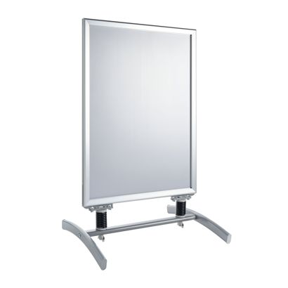 Kundenstopper SPIDER A1, windfest, 32 mm Profil, silber  