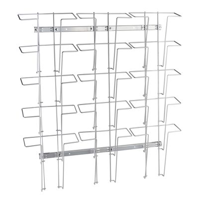 Wandprospekthalter JACKSON aus Draht, Metall, silber 15 | Hochformat | A4