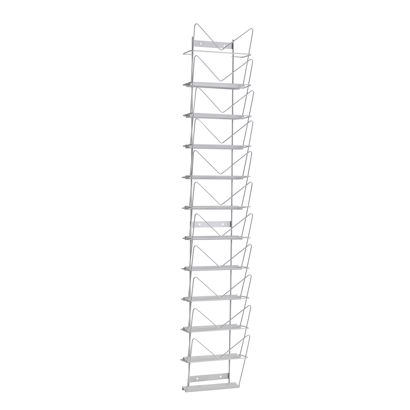 Wandprospekthalter aus Draht, 11 x A4 